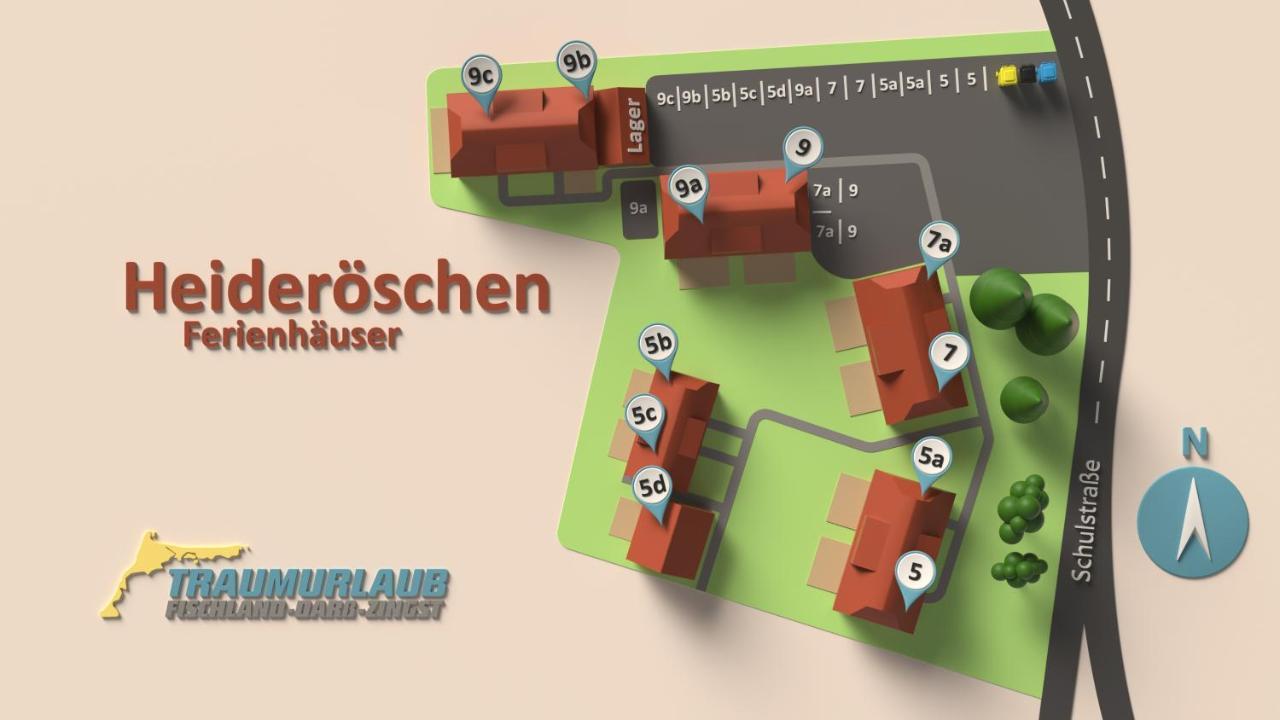 Вилла Heideroeschen Park Heideroeschen 9A Цингст Экстерьер фото